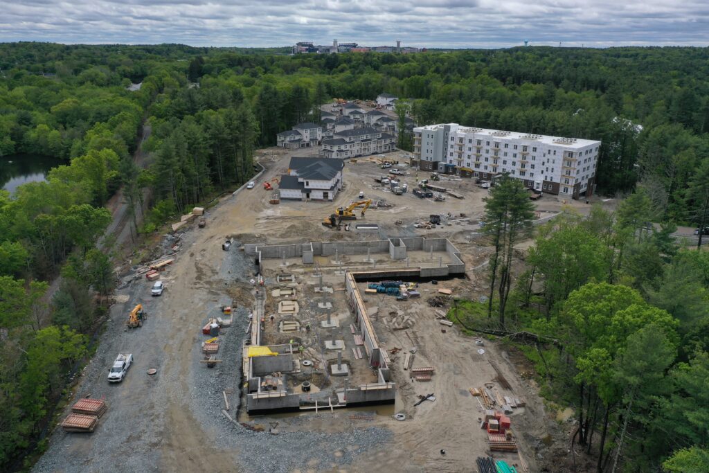 The Penstone in construction